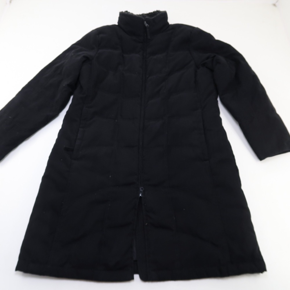 L.L.Bean Women's Puffer Goose Down Lined Long Black Puffer Jacket size M